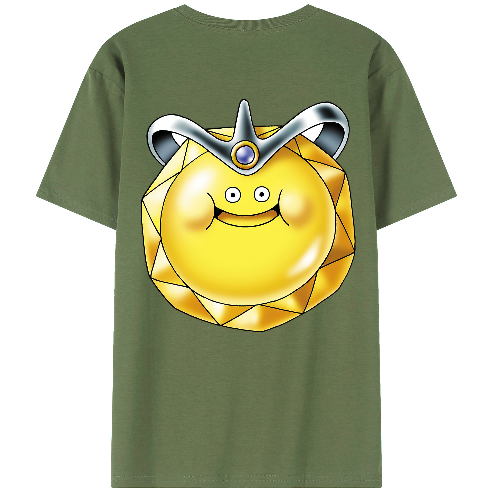 （画像用） ドラゴンクエスト Doragon Kuesuto Dragon Quest 綿100％ メンズ半袖Tシャツ（バックプリント） 通気性